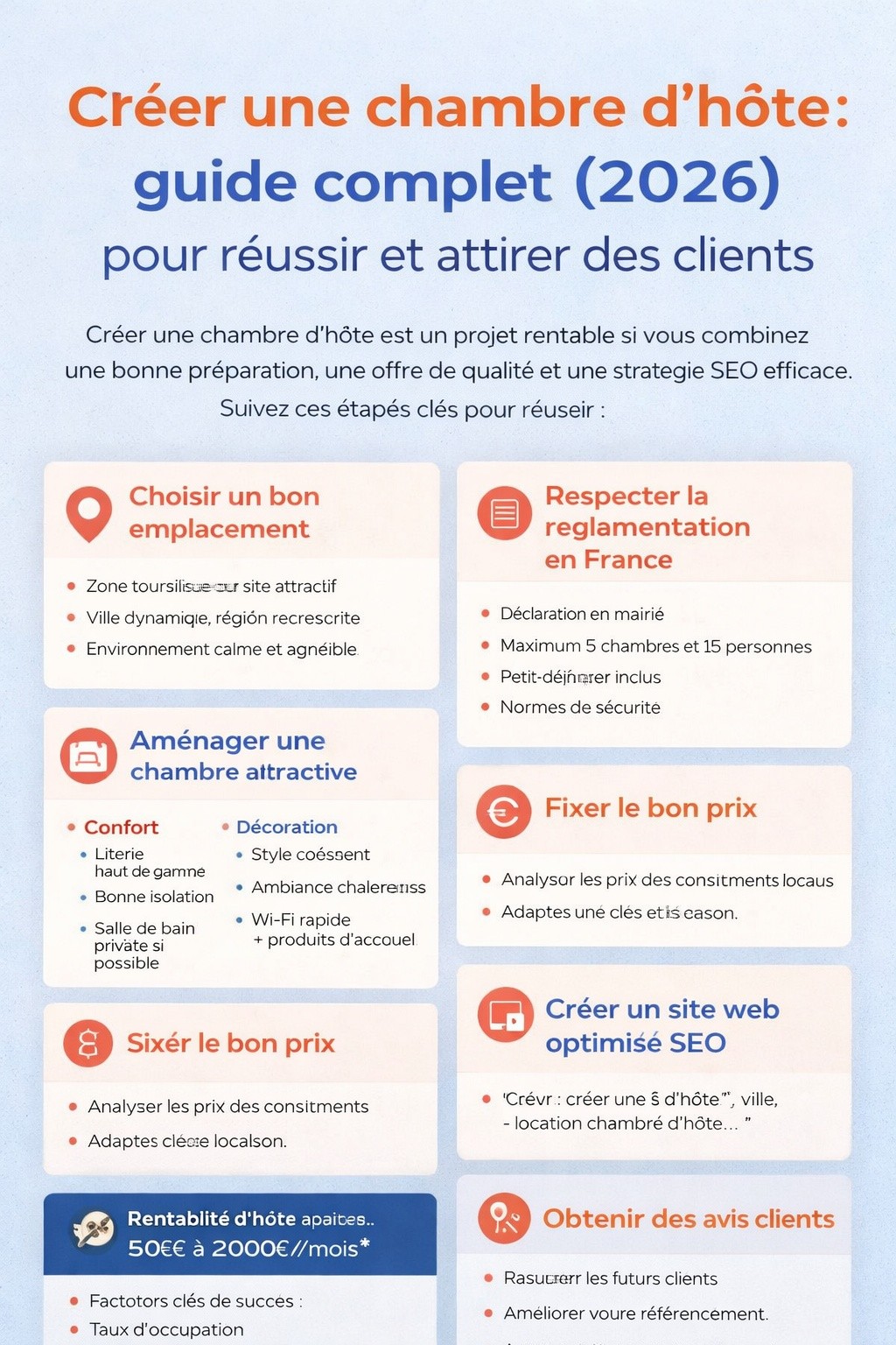 Guide complet pour créer une chambre d’hôte (de A à Z)